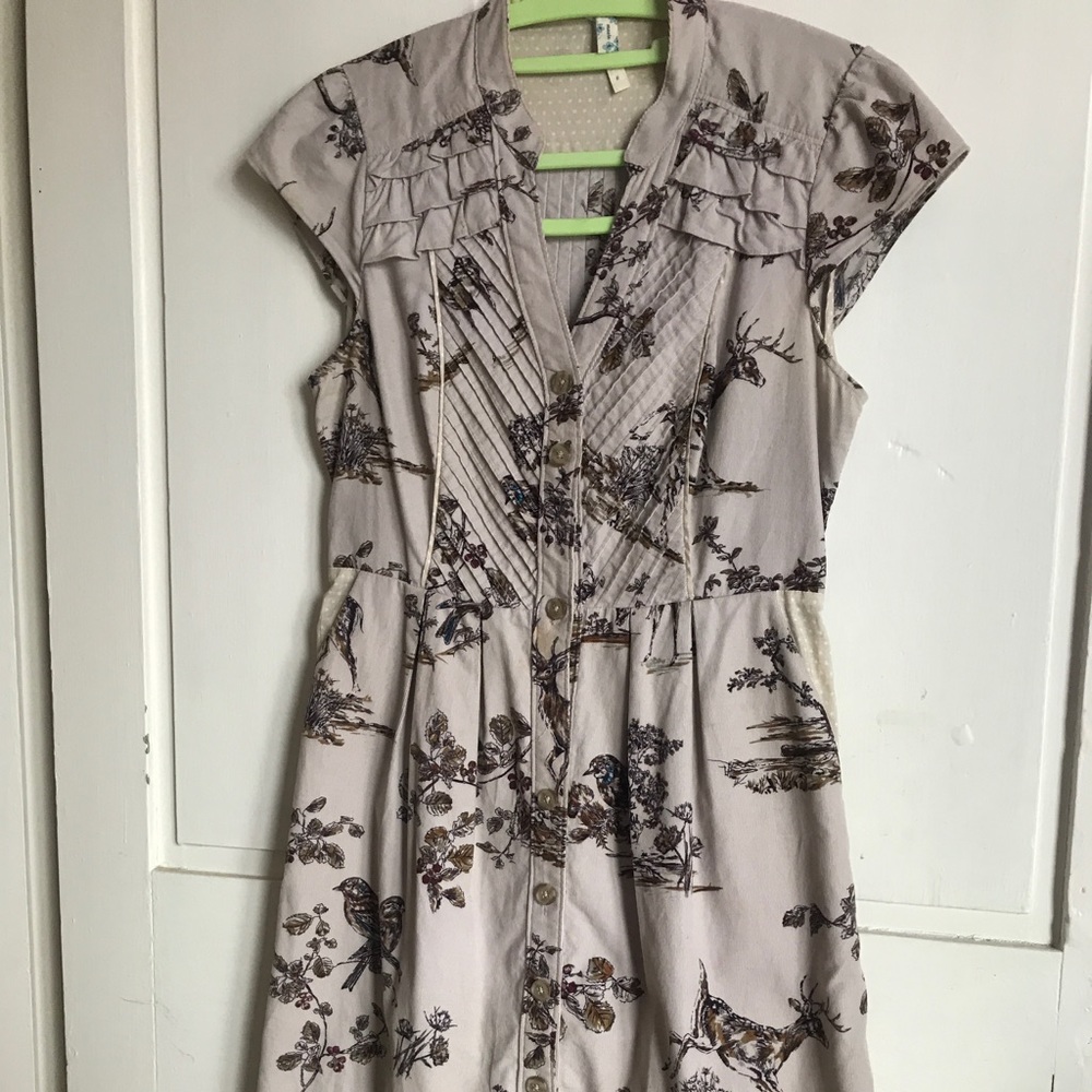 Anthropologie Maeve southward stop deer bird